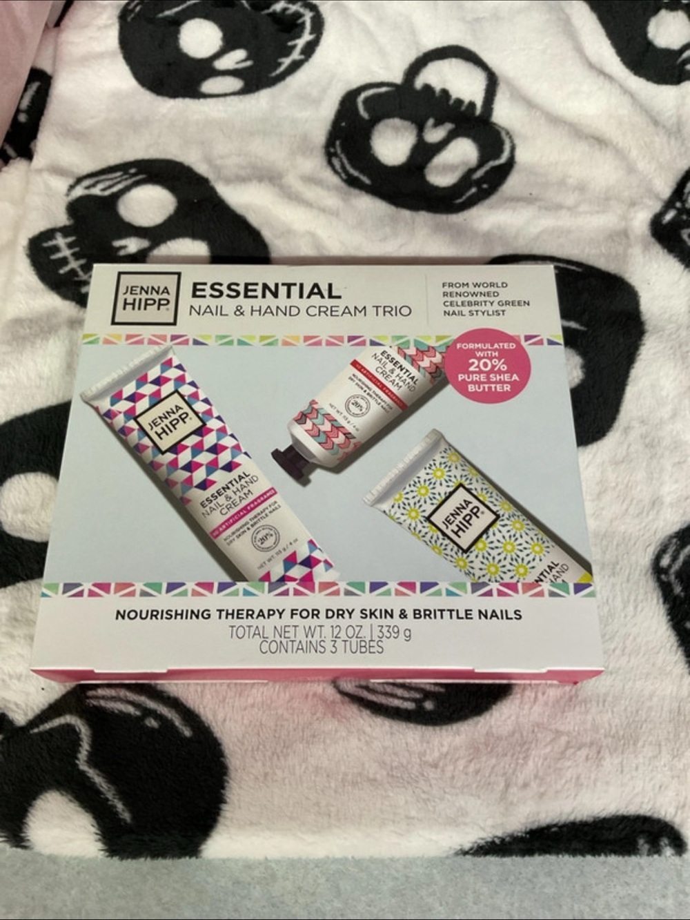 Essential Nail & Hand Cream Trio - White, Pink, Yellow